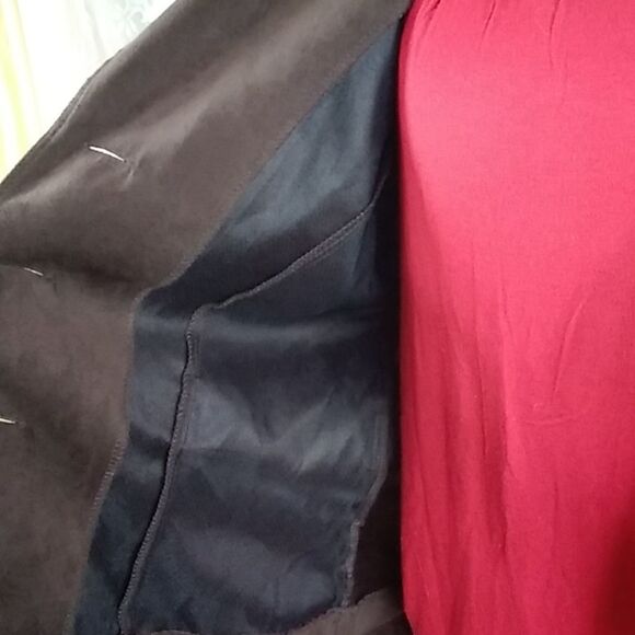 STUDIO I WOMEN'S JACKET BLAZER BROWN SIZE 14 - Picture 4 of 12